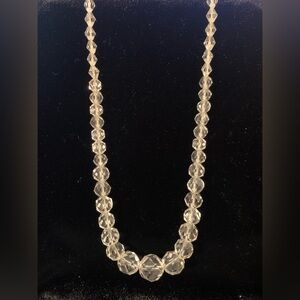 Vintage Faux Crystal Beaded Necklace